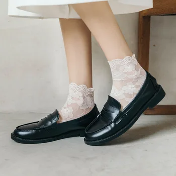 Summer Lace Transparent Thin Female Lolita Mesh flowers lovely Kawaii Cute Short socks 
Summer Lace Transparent Thin Female Lolita Mesh flowers lovely Kawaii Cute Short socks