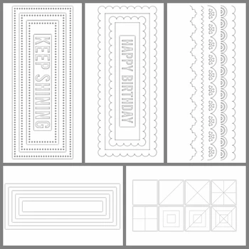 Metal Cutting Dies Capital Words Nesting Slimline Rectangle Triangle Geometry Scallop Lace Border DIY Scrapbooking Craft #18
Metal Cutting Dies Capital Words Nesting Slimline Rectangle Triangle Geometry Scallop Lace Border DIY Scrapbooking Craft #18