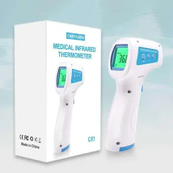 ABS with LCD Safe Convenient Infrared Thermometer Thermometer Forehead Thermometer Temperature Measurement Tool Health
ABS with LCD Safe Convenient Infrared Thermometer Thermometer Forehead Thermometer Temperature Measurement Tool Health