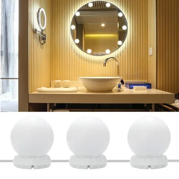 LED Vanity Mirror Lights Kit Cosmetic Lamp Makeup Lights Dressing Room Luminous Light Bulbs Dimmable Hollywood Style
LED Vanity Mirror Lights Kit Cosmetic Lamp Makeup Lights Dressing Room Luminous Light Bulbs Dimmable Hollywood Style