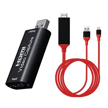 HDMI to USB 2.0 Video Capture Card 1080P HD Recorder Game Video Live Streaming Compatible with Type-C and Android
HDMI to USB 2.0 Video Capture Card 1080P HD Recorder Game Video Live Streaming Compatible with Type-C and Android