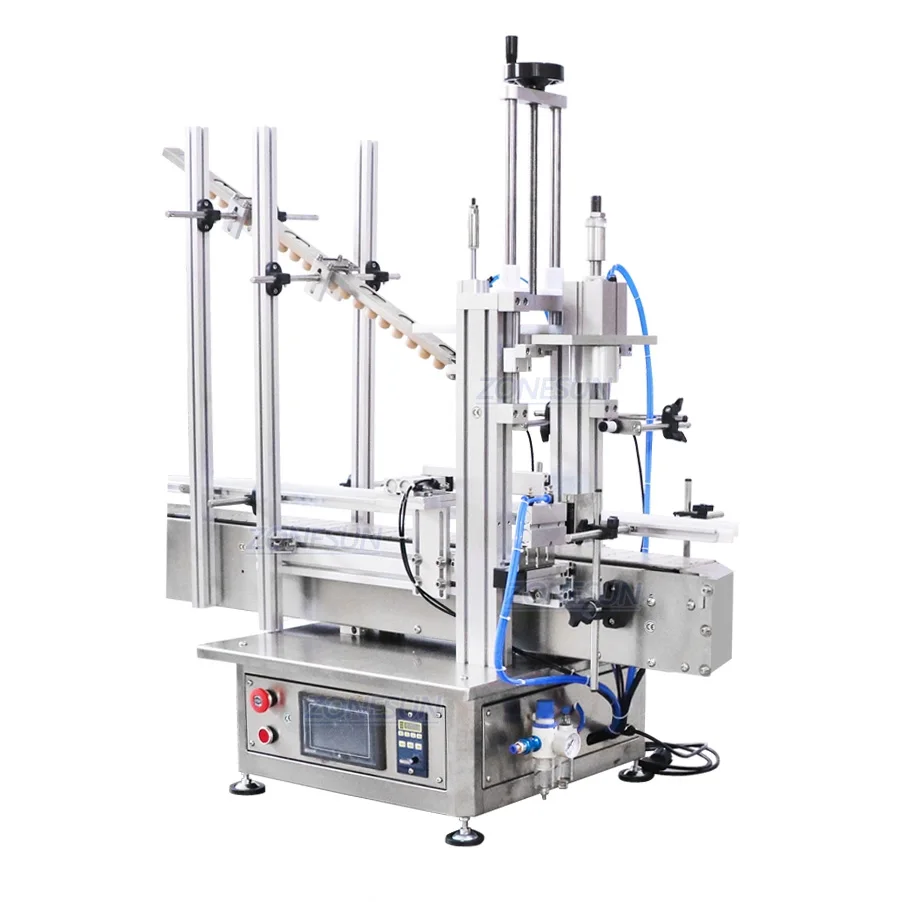 ZS-XG1870D1 Pneumatic Automatic Wooden Cork Feeding Pressing Machine Desktop Capping Machine