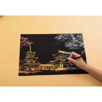 LZAIQIZG Direct Selling Scraping The Painting City Night Landscape Handmade Diy Adult Children's Educational Toys Scratch Paper 
LZAIQIZG Direct Selling Scraping The Painting City Night Landscape Handmade Diy Adult Children's Educational Toys Scratch Paper