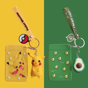Cartoon Kids Leather Card Holder With Key Chain Neck Strap Card Bus ID IC Holders Protection Cover Students Girl Bus Card Case
Cartoon Kids Leather Card Holder With Key Chain Neck Strap Card Bus ID IC Holders Protection Cover Students Girl Bus Card Case