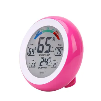 Digital Thermometer Hygrometer Practical Temperature Gauge Humidity Meter Clock Wall Max Min Value Trend Display C/F
Digital Thermometer Hygrometer Practical Temperature Gauge Humidity Meter Clock Wall Max Min Value Trend Display C/F