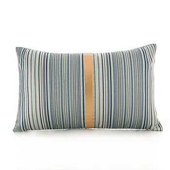 DUNXDECO Cushion Cover Decorative Waist Pillow Case Modern Luxury Blue Stripe Patchwork Home Office Sofa Chair Coussin 
DUNXDECO Cushion Cover Decorative Waist Pillow Case Modern Luxury Blue Stripe Patchwork Home Office Sofa Chair Coussin
