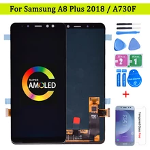 Ensemble écran tactile LCD Super Amoled, pour Samsung Galaxy A8 plus A730 A730F, Galaxy A8 + 2018 Duos=