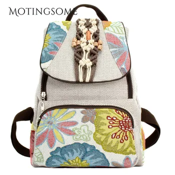 Retro Chinese Style Women Backpack Floral Pattern Linen with Cotton Handmade Knitting Chinese Knot School Bag Vintage 2020 New
Retro Chinese Style Women Backpack Floral Pattern Linen with Cotton Handmade Knitting Chinese Knot School Bag Vintage 2020 New
