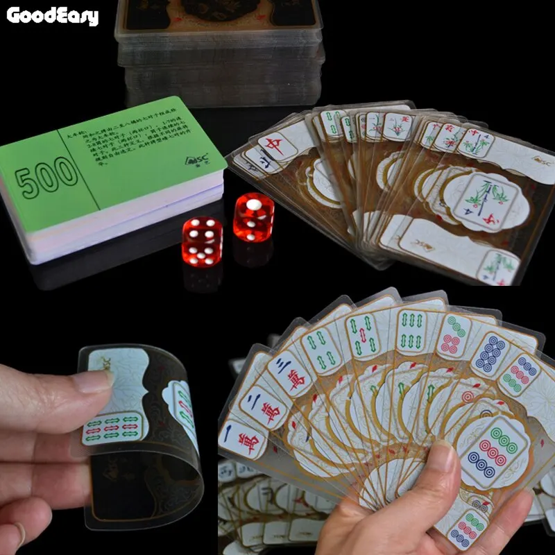 Waterproof Transparent Crystal mahjong playing cards Chinese Traditional Classic Card Games Board Games Family Table Board Game
Waterproof Transparent Crystal mahjong playing cards Chinese Traditional Classic Card Games Board Games Family Table Board Game