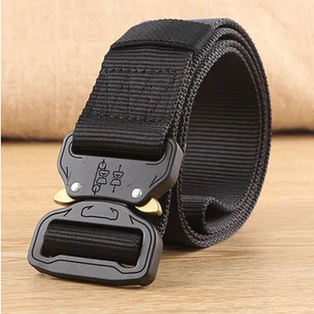 125cm 140cm 3.8cm Men Outdoor Tactical Quick Release Nylon Belt New Cobra Buckle Military Equipment Combat Alloy Hunting
125cm 140cm 3.8cm Men Outdoor Tactical Quick Release Nylon Belt New Cobra Buckle Military Equipment Combat Alloy Hunting