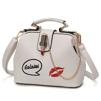 Women Leather Handbag Shoulder Bag 2019 Fashion Small Doctor Crossbody Embroideried Lipstick Luxury Handbags Women Bags Designer
Women Leather Handbag Shoulder Bag 2019 Fashion Small Doctor Crossbody Embroideried Lipstick Luxury Handbags Women Bags Designer