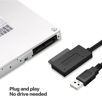 USB 3.0 To Mini Notebook Optical Drives Using 7P+6P SATA Interface Adapter Converter Cable For Laptop DVD CD ROM Slimline Drive
USB 3.0 To Mini Notebook Optical Drives Using 7P+6P SATA Interface Adapter Converter Cable For Laptop DVD CD ROM Slimline Drive