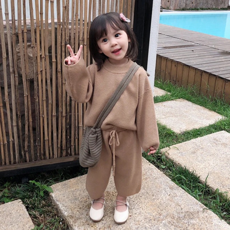 1-6Yrs baby girls clothing set autumn winter thick knitted pullovers+pants suit children sweater outfits warm clothes
1-6Yrs baby girls clothing set autumn winter thick knitted pullovers+pants suit children sweater outfits warm clothes