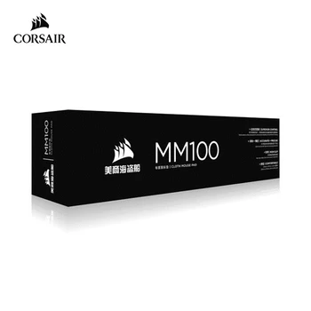 CORSAIR MM100 Medium cloth mouse pad sliding optimized fabric surface, non-slip base-black