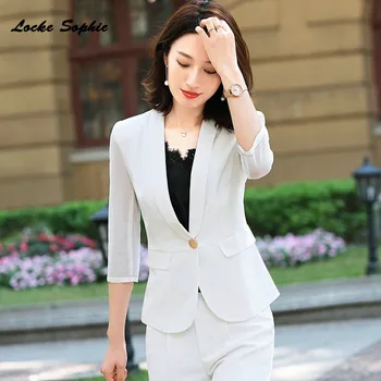 Women's Plus size Slim fit Blazers coats 2020 Spring Cotton blend Half sleeve Small Suits jackets ladies Skinny Blazers Suits
Women's Plus size Slim fit Blazers coats 2020 Spring Cotton blend Half sleeve Small Suits jackets ladies Skinny Blazers Suits