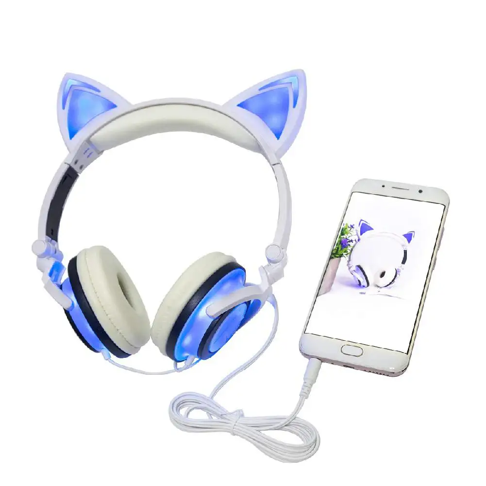 HobbyLane Cute Cat Ear Headset LED Light with USB Chargeable Foldable Headphones for Ipad,Tablet,Computer,Mobile Phone d20
HobbyLane Cute Cat Ear Headset LED Light with USB Chargeable Foldable Headphones for Ipad,Tablet,Computer,Mobile Phone d20