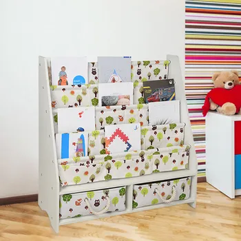 Delivery from the US 3-5 day Magazine Racks Children's Bookshelf 4-Story Wooden Cloth Pocket Combination Picture Book Storage
Delivery from the US 3-5 day Magazine Racks Children's Bookshelf 4-Story Wooden Cloth Pocket Combination Picture Book Storage