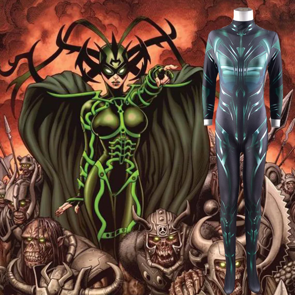 Hela Costume Cosplay Zentai Superhero Jumpsuit Bodysuit Halloween Costume Cosplay disfraces para halloween costume 
Hela Costume Cosplay Zentai Superhero Jumpsuit Bodysuit Halloween Costume Cosplay disfraces para halloween costume