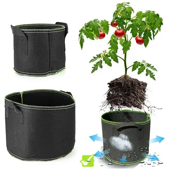10pcs wholesale Fabric Grow Bags with Handles Breathable Pots Planter Root Pouch Container Plant Pots Garden Supplies
10pcs wholesale Fabric Grow Bags with Handles Breathable Pots Planter Root Pouch Container Plant Pots Garden Supplies