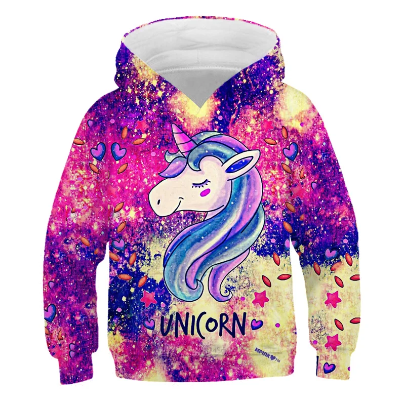 Sparkling Unicorn Black Hoodie Sparkling Unicorn Black Hoodie