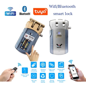 Wafu HF-010 Wifi APP Smart Lock Wireless Electronic Door Lock Phone Control Invisible Lock Remote Control Indoor Touch locks
Wafu HF-010 Wifi APP Smart Lock Wireless Electronic Door Lock Phone Control Invisible Lock Remote Control Indoor Touch locks