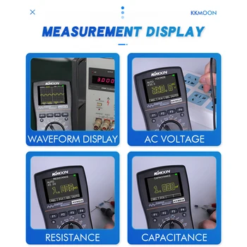 2.4” Color Screen 1MHz Bandwidth 2.5Msps Sampling Rate High Definition Intelligent Graphical Digital Oscilloscope Multimeter
2.4” Color Screen 1MHz Bandwidth 2.5Msps Sampling Rate High Definition Intelligent Graphical Digital Oscilloscope Multimeter