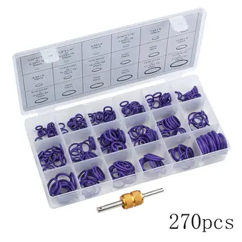 270pc AC A/C System O-Ring Seals Oring Air Conditioning Rapid Seal Kit Remover Seal O-Ring Set + 1PC Spool Remover 
270pc AC A/C System O-Ring Seals Oring Air Conditioning Rapid Seal Kit Remover Seal O-Ring Set + 1PC Spool Remover