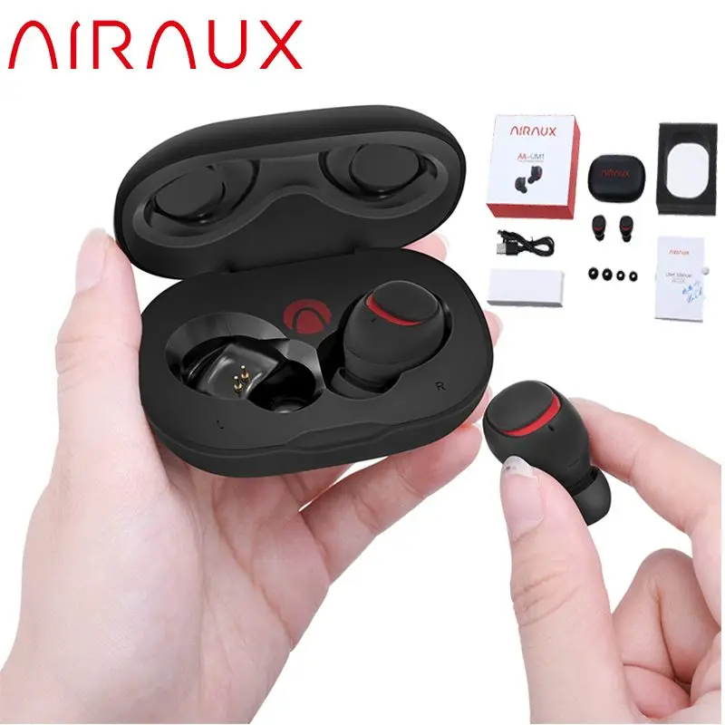 AIRAUX AA-UM1 HiFi Stereo True Wireless bluetooth Earphone Waterproof Earbus Handsfree Headset with Charging Case NEW
AIRAUX AA-UM1 HiFi Stereo True Wireless bluetooth Earphone Waterproof Earbus Handsfree Headset with Charging Case NEW