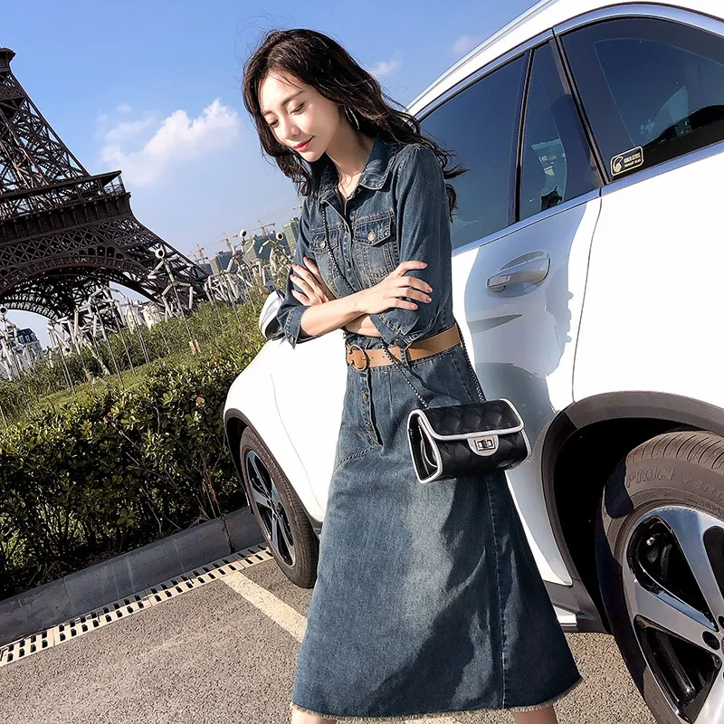 Retro Computer Cable Lock Women's Mid-length 2019 Autumn Korean-style Fashion Waist Hugging Slimming over-the-Knee Dress Summer
Retro Computer Cable Lock Women's Mid-length 2019 Autumn Korean-style Fashion Waist Hugging Slimming over-the-Knee Dress Summer