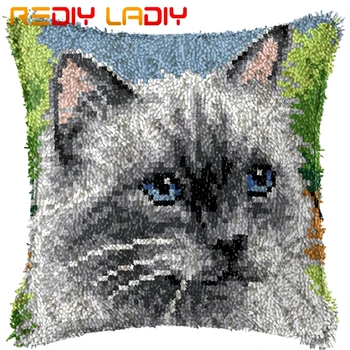 Latch Hook Cushion Kitten Animal Pre-Printed Canvas Cushion Cover Acrylic Yarn Crochet Pillow Case Kit Hobby & Crafts Home Decor
Latch Hook Cushion Kitten Animal Pre-Printed Canvas Cushion Cover Acrylic Yarn Crochet Pillow Case Kit Hobby & Crafts Home Decor