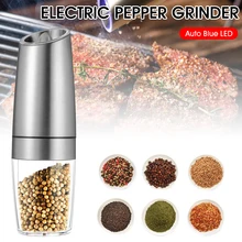 Electric Pepper Mill Stainless Steel Automatic Gravity Shaker Salt and Pepper Grinder Kitchen Spice Grinder Tools for Cooking
Electric Pepper Mill Stainless Steel Automatic Gravity Shaker Salt and Pepper Grinder Kitchen Spice Grinder Tools for Cooking