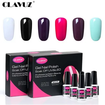 CLAVUZ 6pcs/Lot 8ml Pure Color Black White Red Nail Gel Polish Set Manicure UV LED Lacquer Starter Set DIY Naill Art Varnish
CLAVUZ 6pcs/Lot 8ml Pure Color Black White Red Nail Gel Polish Set Manicure UV LED Lacquer Starter Set DIY Naill Art Varnish
