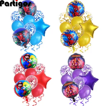 9pcs Spider Iron Batman Captain America man Super hero Balloons Birthday Party Decorations Kids Toys 10inch Pearl Latex Globos
9pcs Spider Iron Batman Captain America man Super hero Balloons Birthday Party Decorations Kids Toys 10inch Pearl Latex Globos