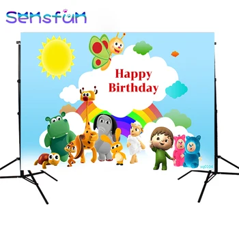 XQ0104 Rainbow theme Animals Backdrop Custom Background for Photography Studio Children First Birthday Banner 220x150cm
XQ0104 Rainbow theme Animals Backdrop Custom Background for Photography Studio Children First Birthday Banner 220x150cm
