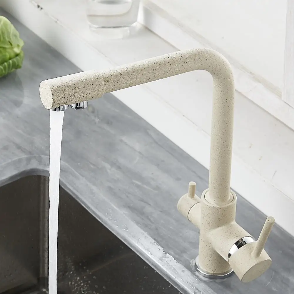 Kitchen Filtered Faucet balck with Dot Brass Purifier Faucet Dual Sprayer Drinking Water Tap Vessel Sink Mixer Tap Torneira
Kitchen Filtered Faucet balck with Dot Brass Purifier Faucet Dual Sprayer Drinking Water Tap Vessel Sink Mixer Tap Torneira