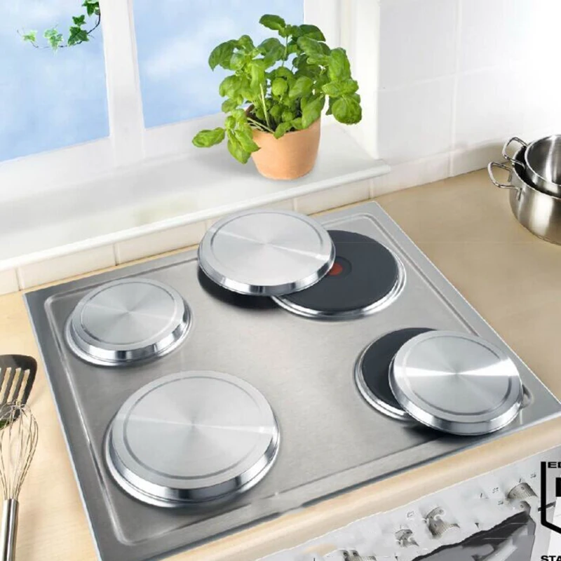 4PCS SET Stainless Steel Gas Electric Stove Top Covers