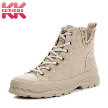 KemeKiss New Women Ankle Boots Canvas Lace Up Casual Short Boots Women Daily Vacation Fashion Women Shoes Footwear Size 35-40 
KemeKiss New Women Ankle Boots Canvas Lace Up Casual Short Boots Women Daily Vacation Fashion Women Shoes Footwear Size 35-40
