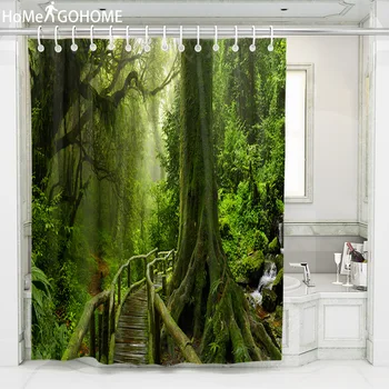 Green Forest Tree Shower Curtain 3D Bathroom Curtain Waterproof Polyester Bathroom Fabric Bathtub Bath Art Decor tenda doccia
Green Forest Tree Shower Curtain 3D Bathroom Curtain Waterproof Polyester Bathroom Fabric Bathtub Bath Art Decor tenda doccia