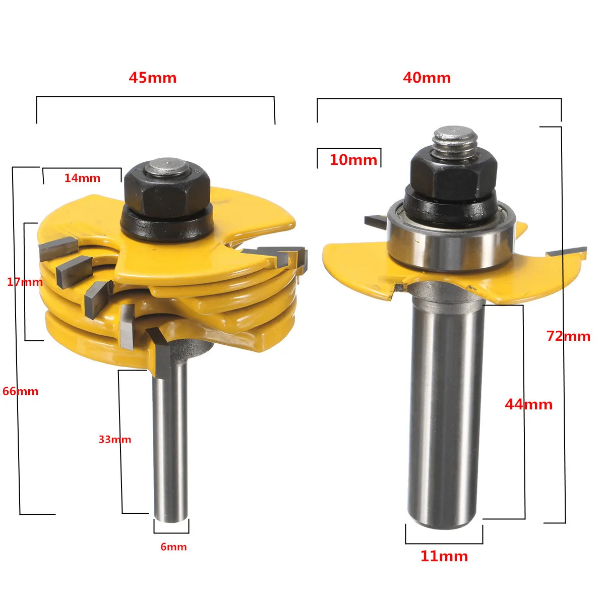 2pcs 1/2 And 1/4 Inch Shank Adjustable Router Bit Set For Woodworking New Arrival
2pcs 1/2 And 1/4 Inch Shank Adjustable Router Bit Set For Woodworking New Arrival