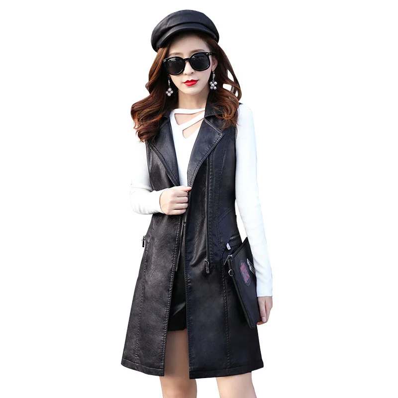 2023 New Fashion PU Leather Vests Women Slim Fit Casual Leather Vest Female Sleeveless Vest for Women Faux Leather
2023 New Fashion PU Leather Vests Women Slim Fit Casual Leather Vest Female Sleeveless Vest for Women Faux Leather
