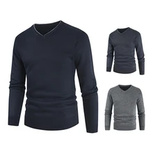 Men's Inner Wear Sweater Classic Polyester V-Neck Women Solid Spring/Autumn Pullover Warm Casual Long Sleeve Basic Daily Shirts
Men's Inner Wear Sweater Classic Polyester V-Neck Women Solid Spring/Autumn Pullover Warm Casual Long Sleeve Basic Daily Shirts