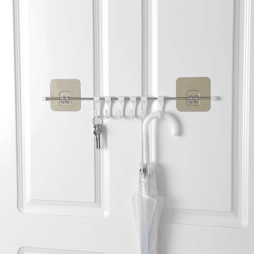 Kitchen Utensils Rack Holder Ceiling Wall Cabinet Hanging Rod Storage Organizer kitchen bathroom tool home accessories | Дом и сад