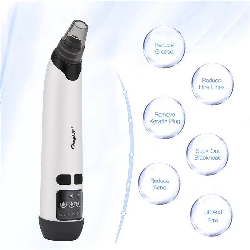 Vacuum Blackhead Remover Nose Facial Pore Cleaner 3 Modes Skin Suction Acne Remover Pimple Cleaner Skin Care Tool Face Machine
Vacuum Blackhead Remover Nose Facial Pore Cleaner 3 Modes Skin Suction Acne Remover Pimple Cleaner Skin Care Tool Face Machine