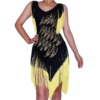 Gold Rhinestones Tassel Beading Black Dress Birthday Celebrate Outfit Bar Dancer Outfit Prom Women Singer Stage Clothes DT1926
Gold Rhinestones Tassel Beading Black Dress Birthday Celebrate Outfit Bar Dancer Outfit Prom Women Singer Stage Clothes DT1926