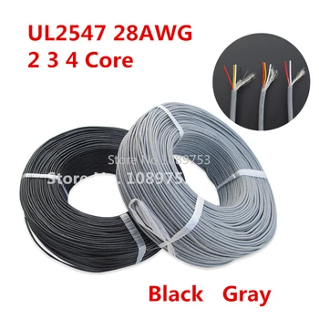 5 Meters Shielded Wire UL2547 28AWG 2 3 4 Core 2.1 Channel Audio Line Signal Cable Shield Wire for Amplifier,Black Grey
5 Meters Shielded Wire UL2547 28AWG 2 3 4 Core 2.1 Channel Audio Line Signal Cable Shield Wire for Amplifier,Black Grey