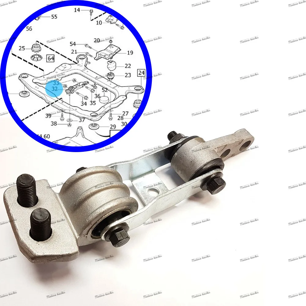 Для VOLVO C70 S60 S70 S80 V70 XC70 XC90 850 Крепление стержня крутящего момента нижнее (уретан)