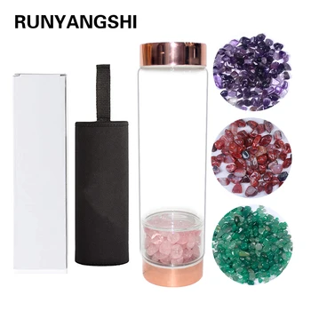 Natural Quartz Gemstone Water Bottle Point With Crystal Random gravel Healing Crystal Gravel Purification Degaussing Glass
Natural Quartz Gemstone Water Bottle Point With Crystal Random gravel Healing Crystal Gravel Purification Degaussing Glass