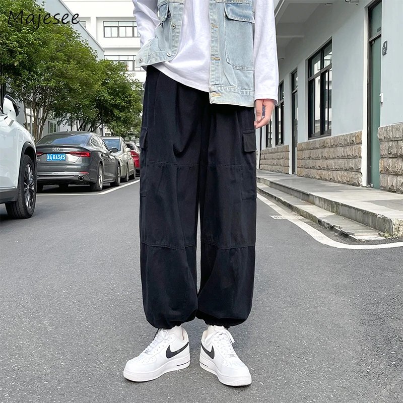 Casual Pants Men Cargo Pant All-match Drawstring Retro Baggy Chic Vintage Stylish Japanese Style Ins Hombre Bundle Feet Trousers
Casual Pants Men Cargo Pant All-match Drawstring Retro Baggy Chic Vintage Stylish Japanese Style Ins Hombre Bundle Feet Trousers