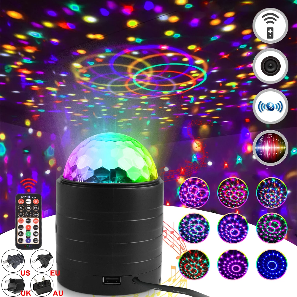 Led Ball Laser Light Bluetooth with USB Remote Sound Control Disco Stage Effect Light For Christmas Wedding Sound Party Lights
Led Ball Laser Light Bluetooth with USB Remote Sound Control Disco Stage Effect Light For Christmas Wedding Sound Party Lights