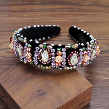 Handmade Purple Crystal And Beads Bride Velvet Headband Vintage Rhinestone Stone Wedding Hairband For Women Prom Hair Jewelry
Handmade Purple Crystal And Beads Bride Velvet Headband Vintage Rhinestone Stone Wedding Hairband For Women Prom Hair Jewelry
